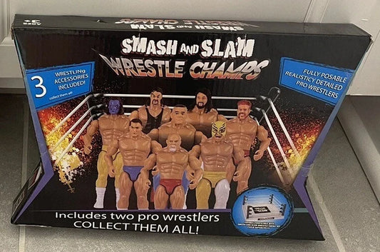 Brooklyn Lollipops The Toy Association Bootleg/Knockoff Smash and Slam Wrestle Champs [Randy Orton & Rey Mysterio]