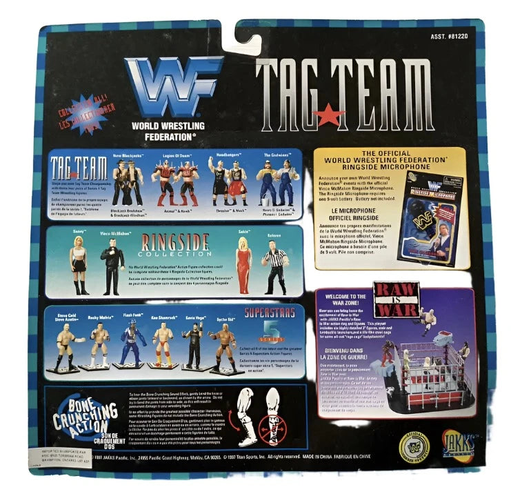 1997 WWF Jakks Pacific Tag Team Series 1 Headbangers: Thrasher & Mosh