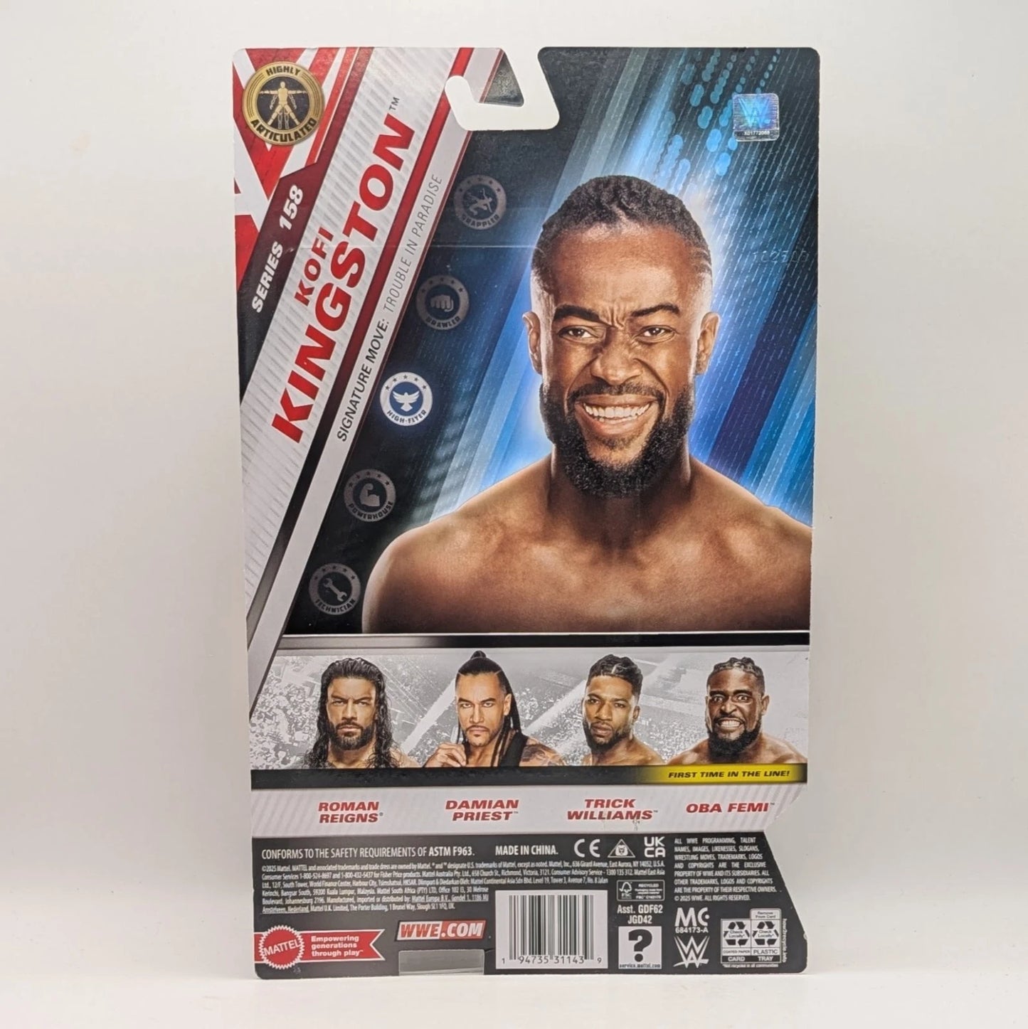 2025 WWE Mattel Main Event Series 158 Kofi Kingston