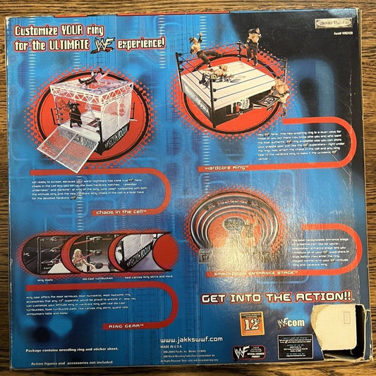 2000 WWF Jakks Pacific Finishing Moves/Final Count WrestleMania XVII Hardcore Wrestling Ring