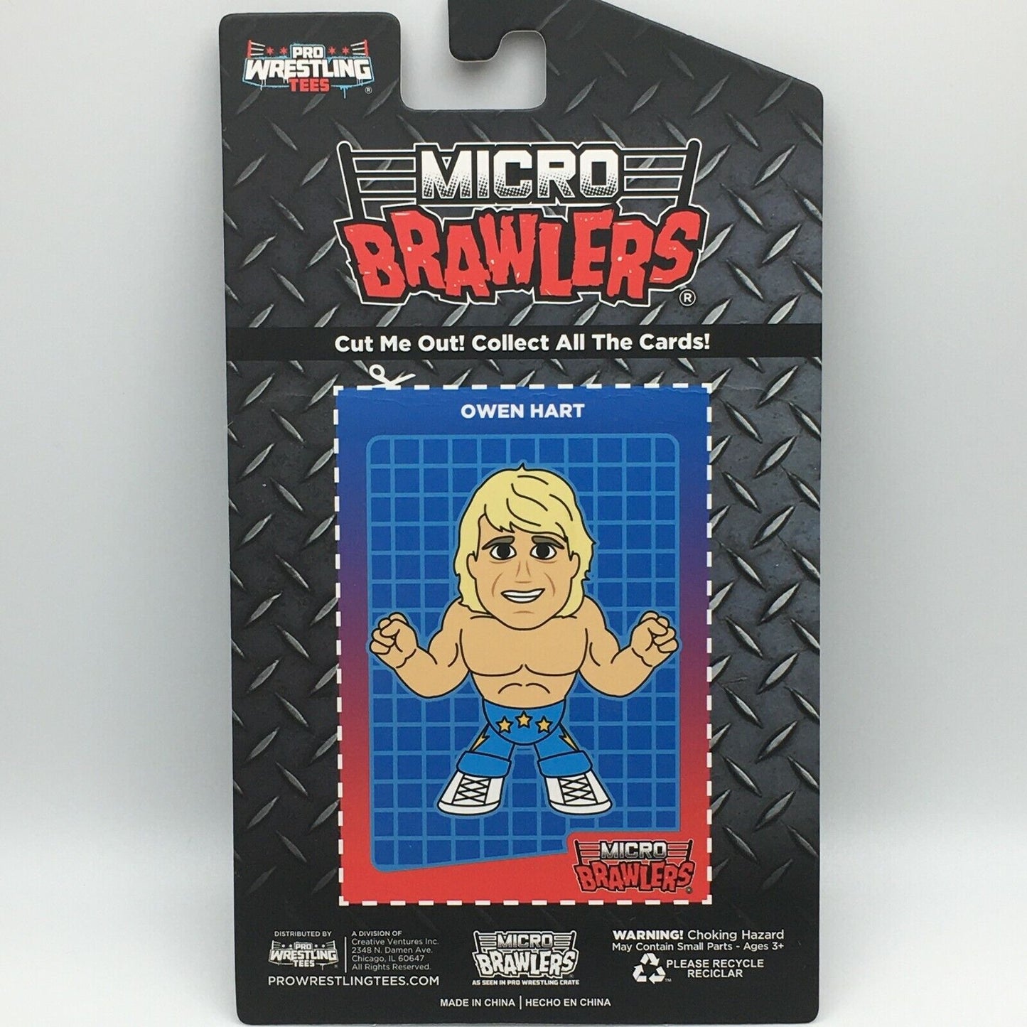 2021 Pro Wrestling Tees Crate Exclusive Micro Brawlers Owen Hart [February]