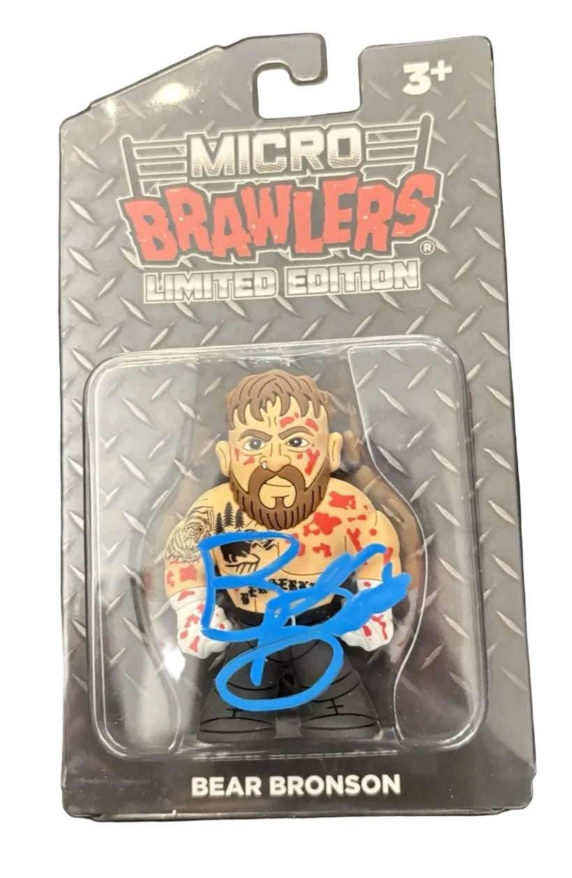 2026 Pro Wrestling Tees Micro Brawlers Limited Edition Bear Bronson [Bloody]