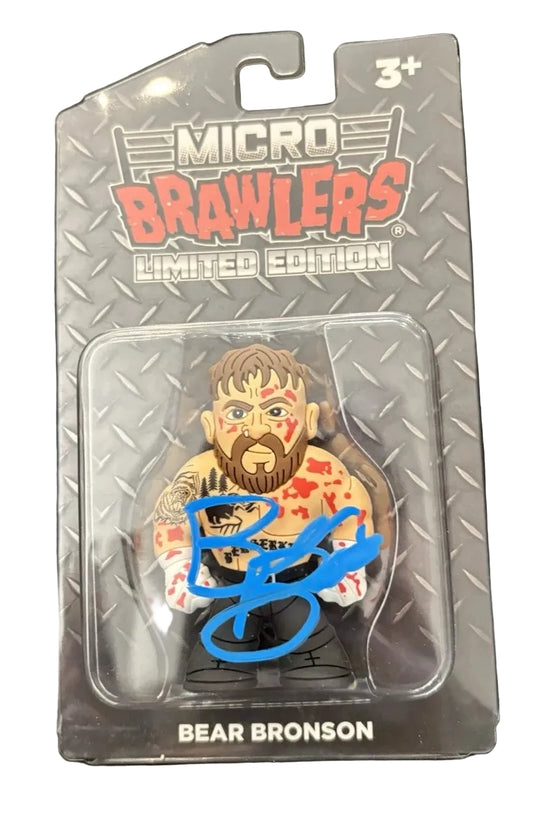2026 Pro Wrestling Tees Micro Brawlers Limited Edition Bear Bronson [Bloody]