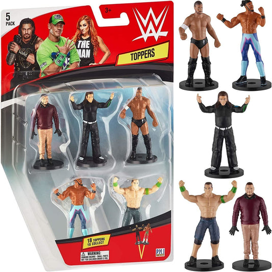 2020 WWE PMI Pencil Toppers 5-Pack: Bray Wyatt, Jeff Hardy, Finn Balor, Kofi Kingston & John Cena