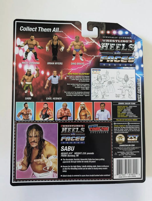 2022 Zombie Sailor's Toys Wrestling's Heels & Faces New York Comic Con Exclusive Sabu