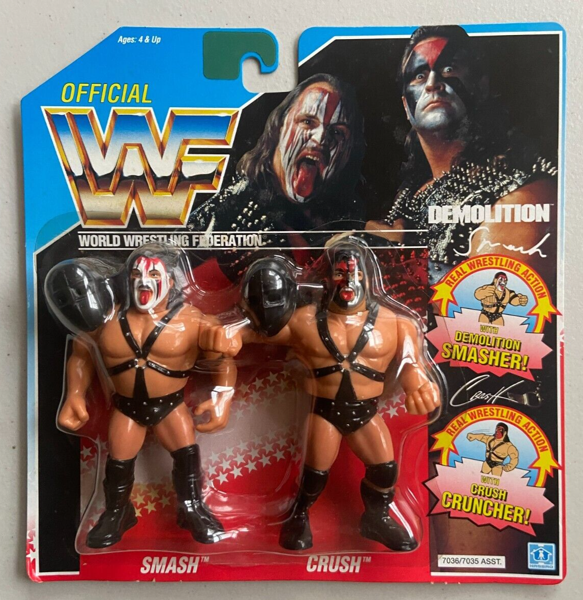 1991 WWF Hasbro Series 2 Demolition: Smash with Demolition Smasher! & Crush with Crush Cruncher!