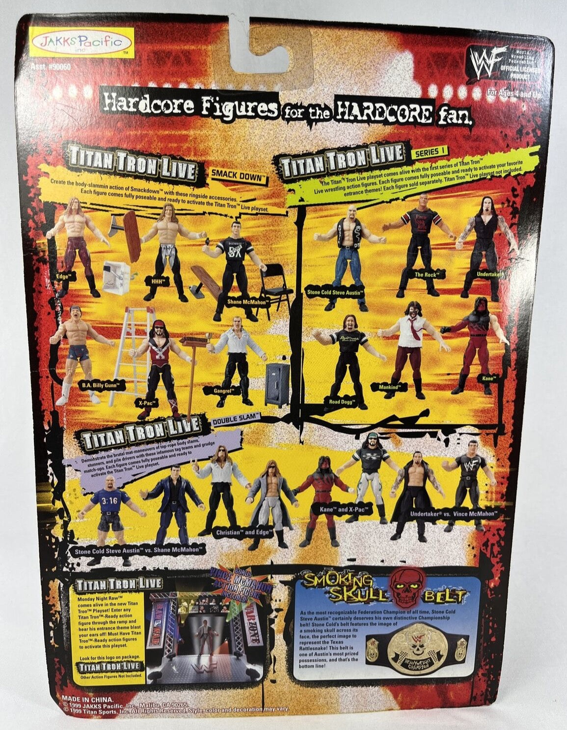 アメコミ 1999WWF Jakks Pacific Smackdown Series1 1999 WWF Jakks Pacific Titantron Live Smackdown Series 1 Billy
