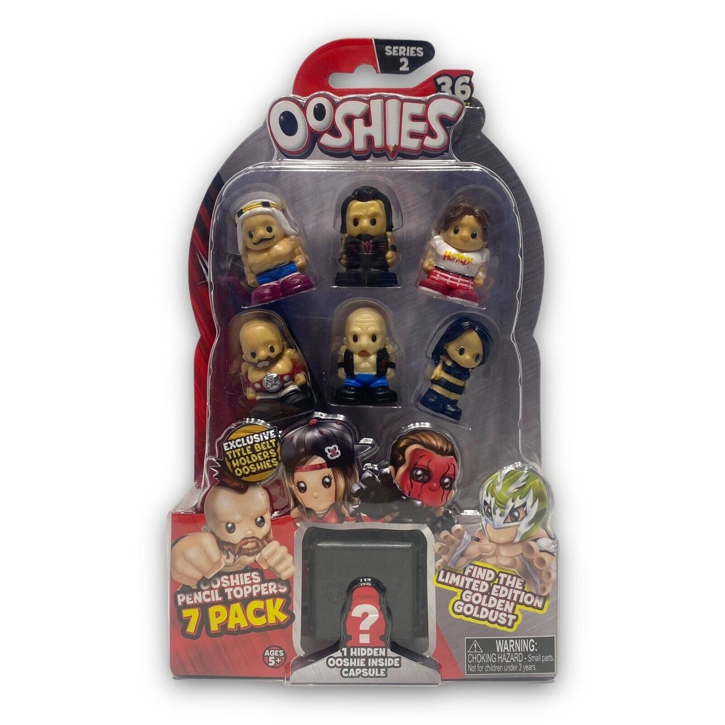 2018 WWE Headstart Ooshies Series 2 Pencil Topper 7-Pack