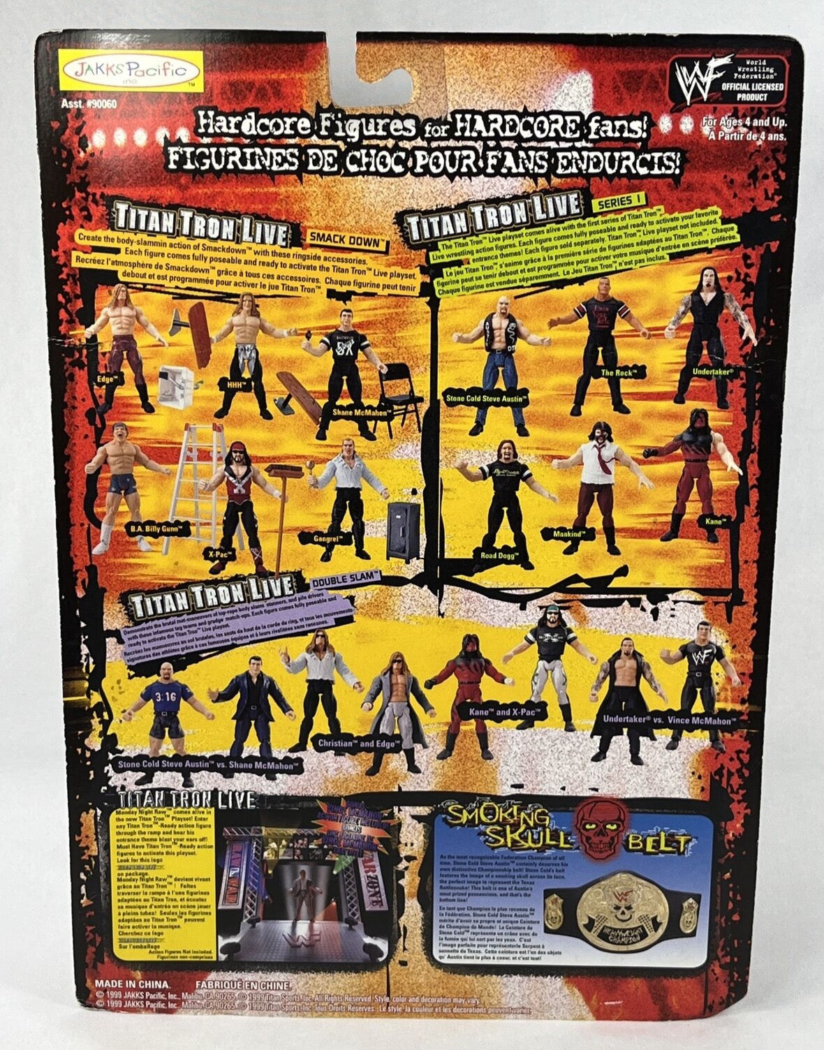 アメコミ 1999WWF Jakks Pacific Smackdown Series1 1999 WWF Jakks Pacific Titantron Live Smackdown Series 1 Shane