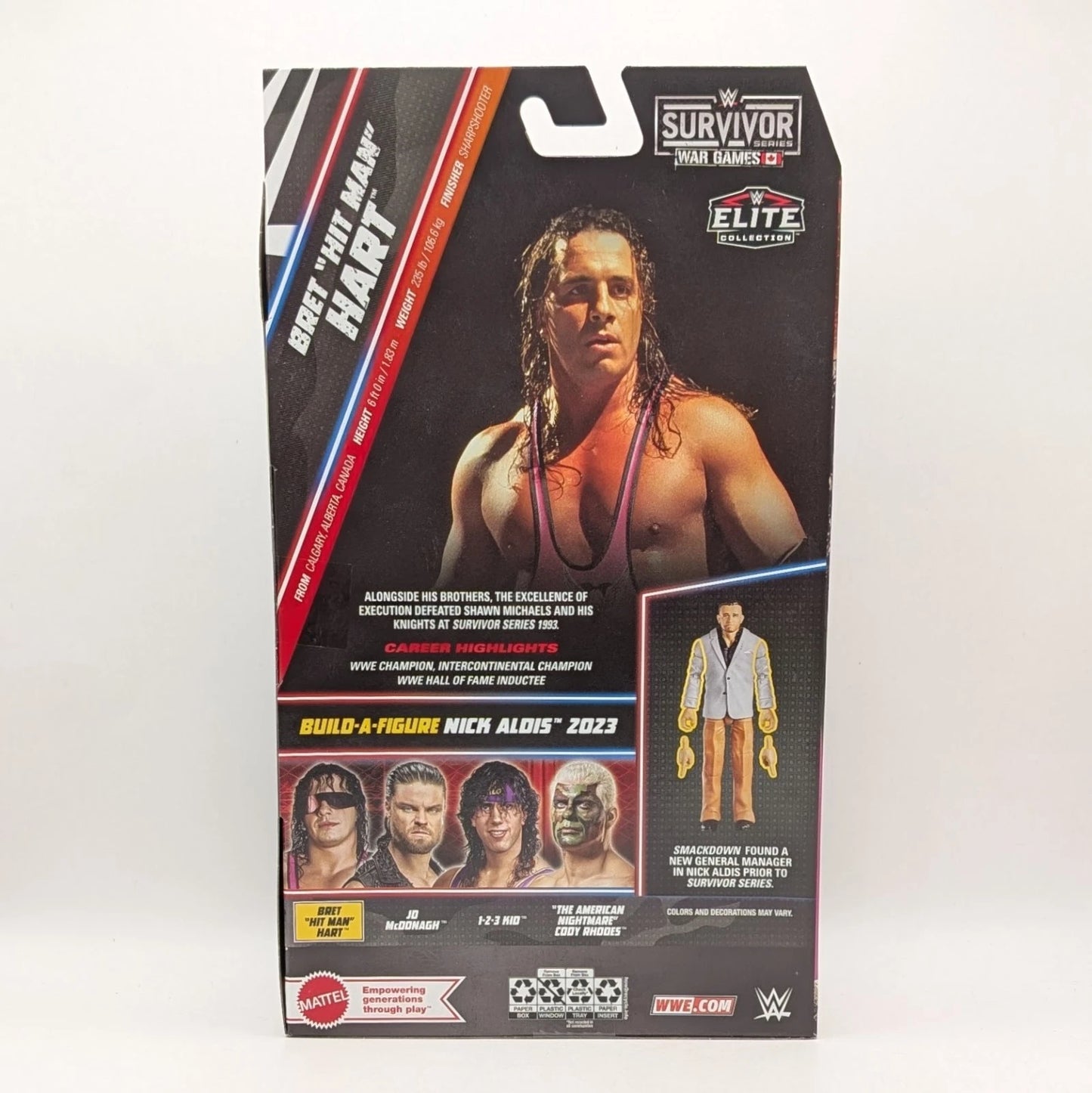 2025 WWE Mattel Elite Collection Survivor Series 8 Bret "Hit Man" Hart
