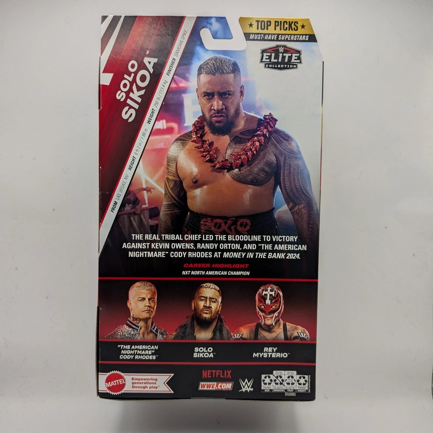 2025 WWE Mattel Elite Collection Top Picks Solo Sikoa