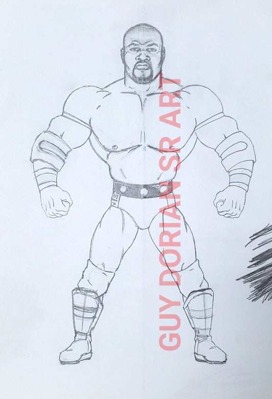 1996 WWF Just Toys Bend-Ems Series 3 Ahmed Johnson