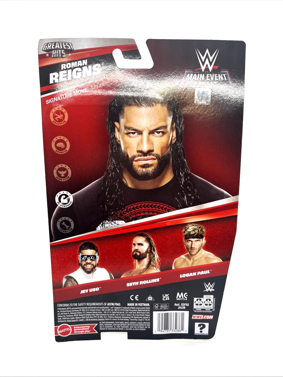 2026 WWE Mattel Main Event Greatest Hits Series 4 Roman Reigns