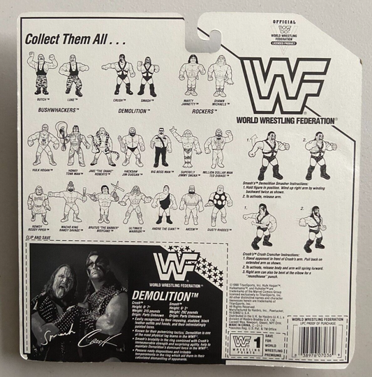 1991 WWF Hasbro Series 2 Demolition: Smash with Demolition Smasher! & Crush with Crush Cruncher!