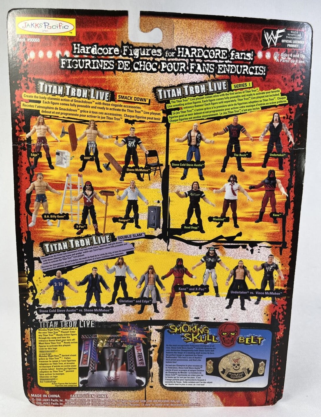 アメコミ 1999WWF Jakks Pacific Smackdown Series1 1999 WWF Jakks Pacific Titantron Live Smackdown Series 1 Edge