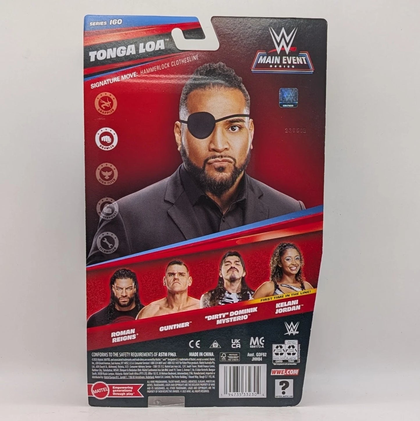 2025 WWE Mattel Main Event Series 160 Tonga Loa