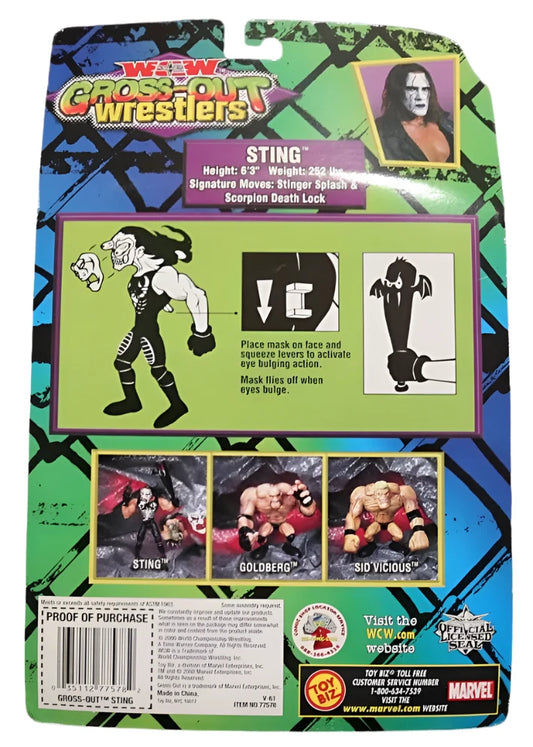 2000 WCW Toy Biz Gross-Out Wrestlers Sting