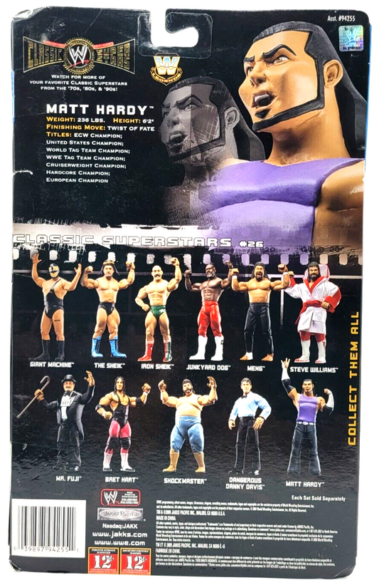 2009 WWE Jakks Pacific Classic Superstars Series 26 Matt Hardy [LJN Style]