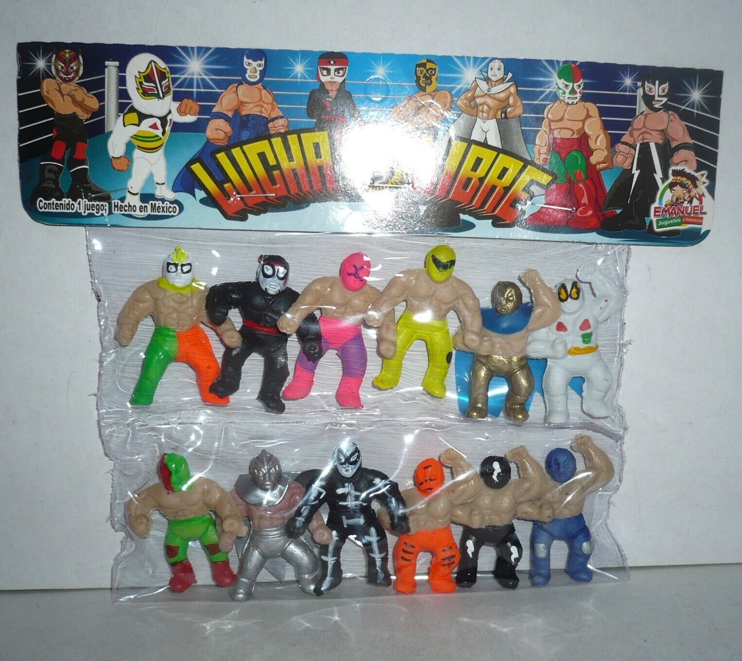 Emanuel Juguetes Lucha Libre Micro 12-Pack