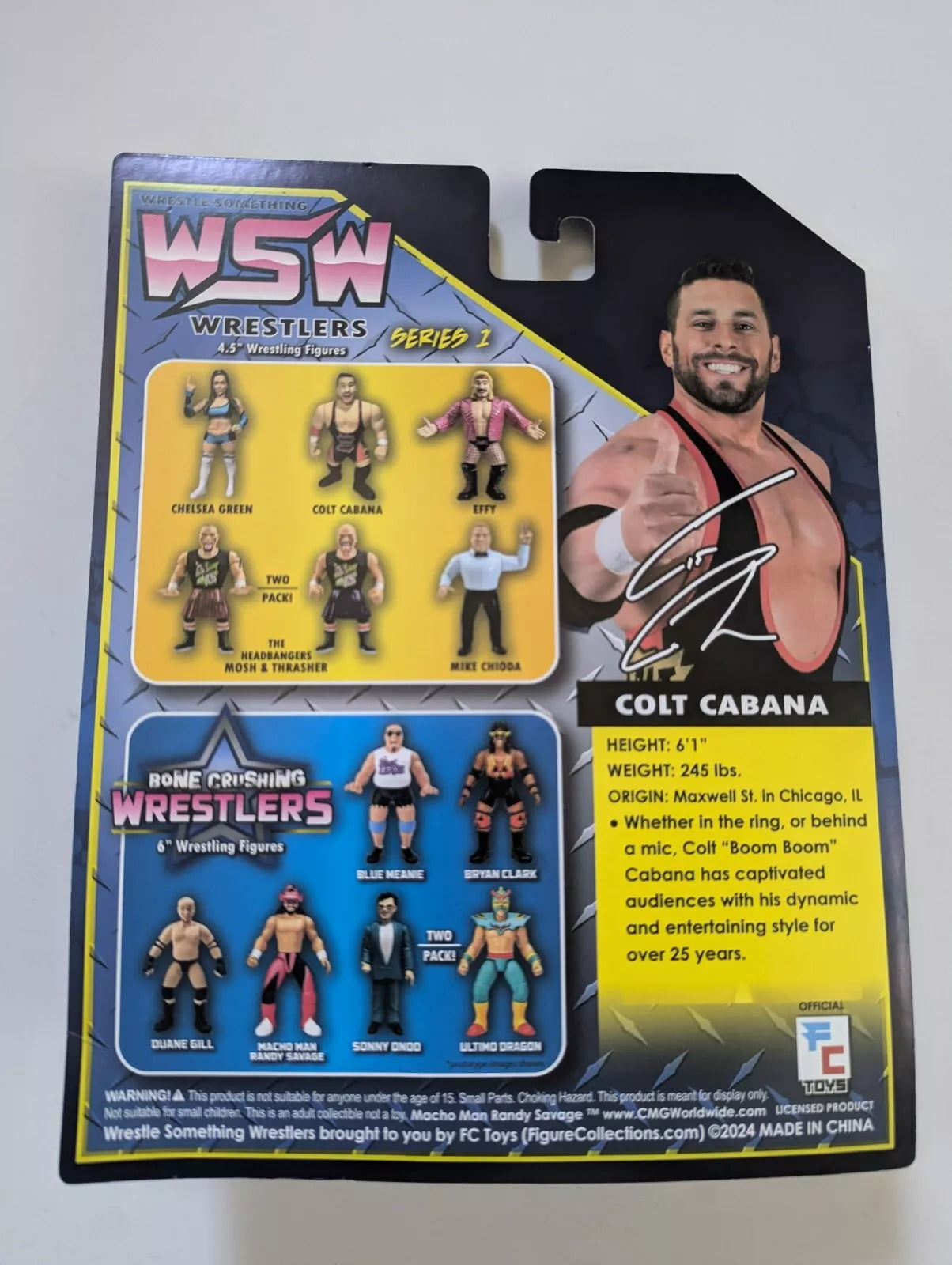 2024 FC Toys Wrestle-Something Wrestlers Series 1 Colt Cabana [Black & Orange Singlet]