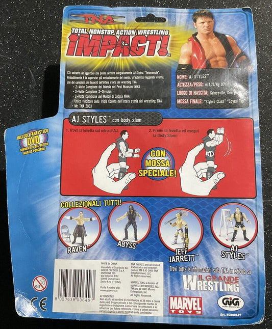 2005 TNA/Impact Wrestling Marvel Toys TNA Wrestling Impact! Series 1 AJ Styles [Exclusive]