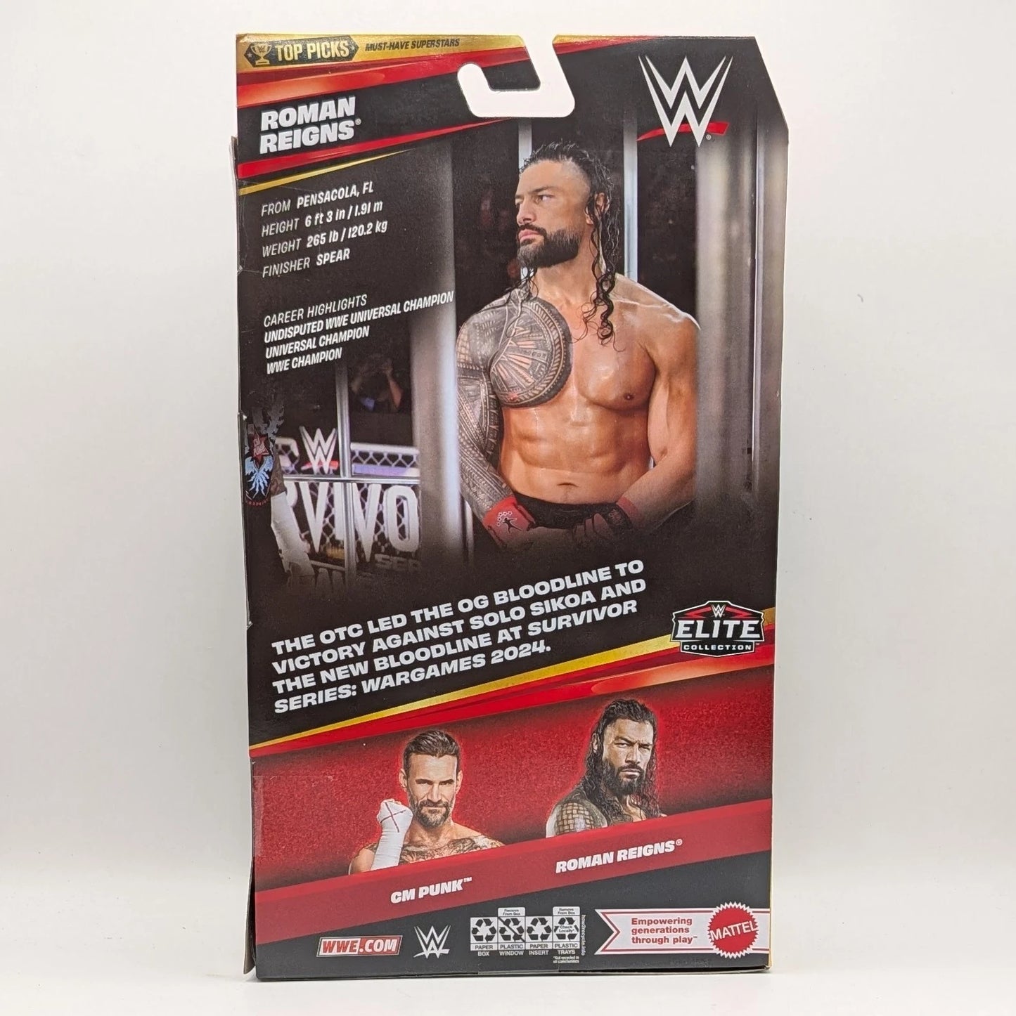 2025 WWE Mattel Elite Collection Top Picks Roman Reigns
