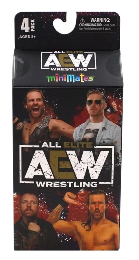 2024 AEW Diamond Select Toys Minimates Series 2 4-Pack: Adam Cole, Hangman Adam Page, Jon Moxley & Orange Cassidy