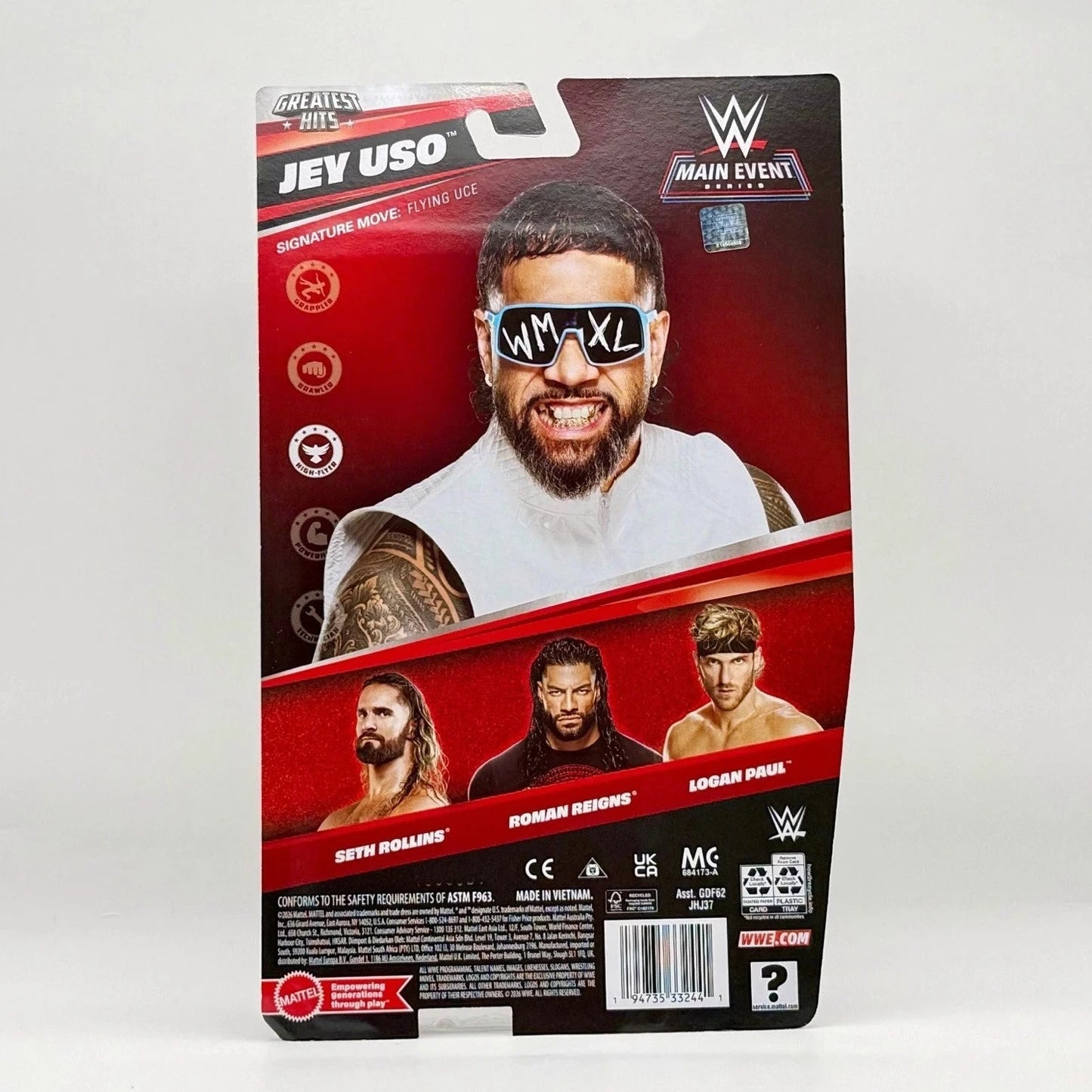 2026 WWE Mattel Main Event Greatest Hits Series 4 Jey Uso