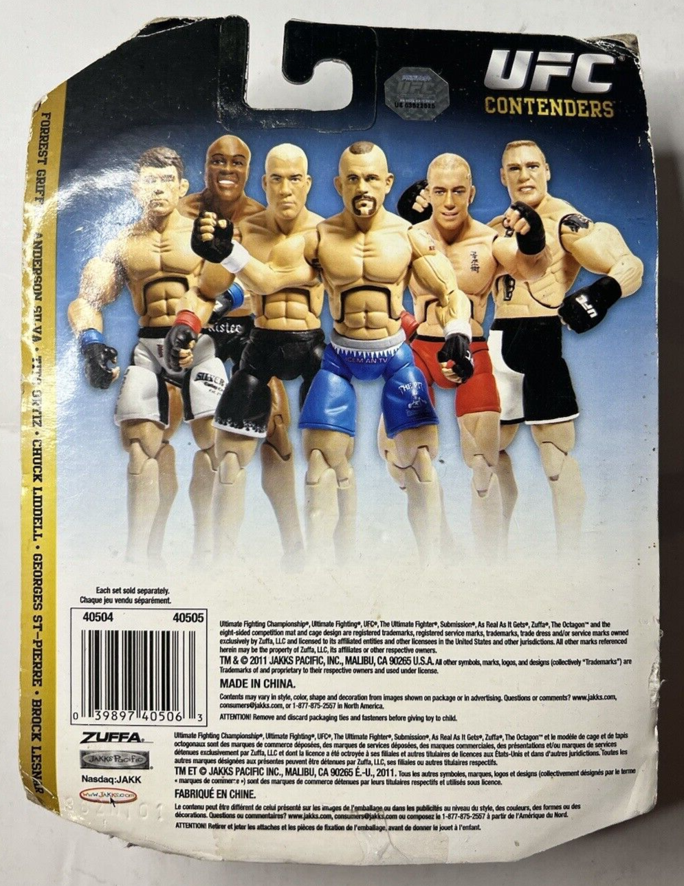 UFC フィギュアセット 2010 Jakks Pacific 3.75