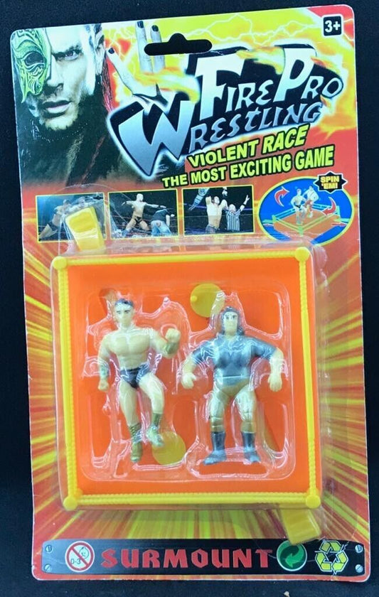 Surmount Fire Pro Wrestling Violent Race The Most Exciting Game Bootleg/Knockoff Wrestler 2-Pack