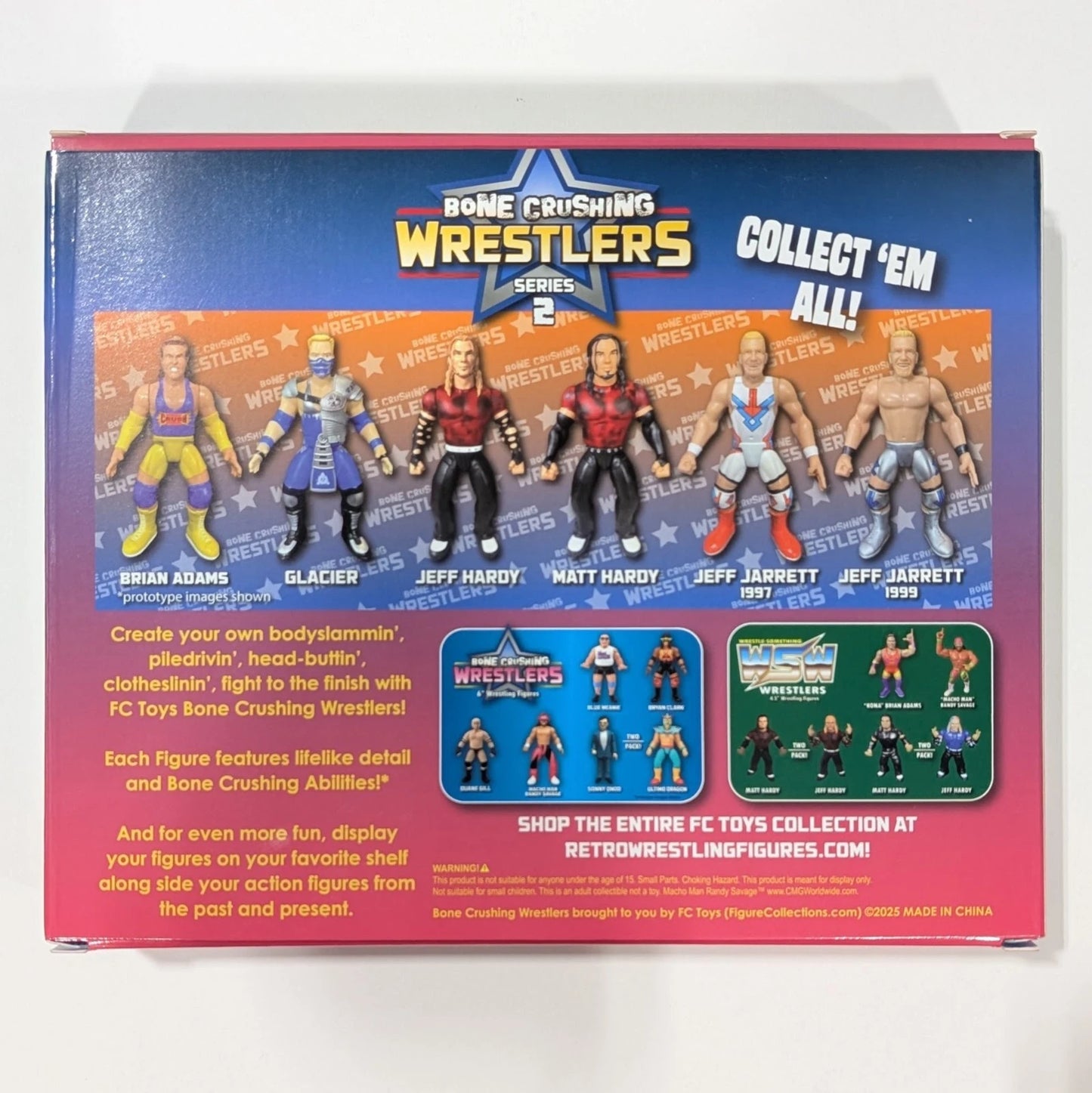 2025 FC Toys Bone Crushing Wrestlers Series 2 2-Pack: Matt Hardy & Jeff Hardy