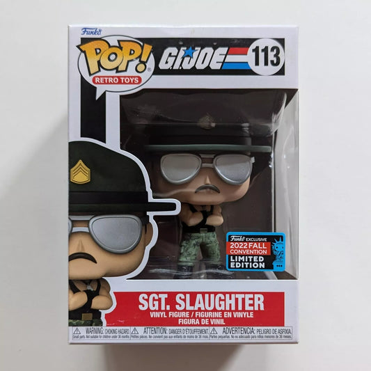 2022 GI Joe Funko POP! Vinyls #113 New York Comic Con Exclusive Sgt. Slaughter