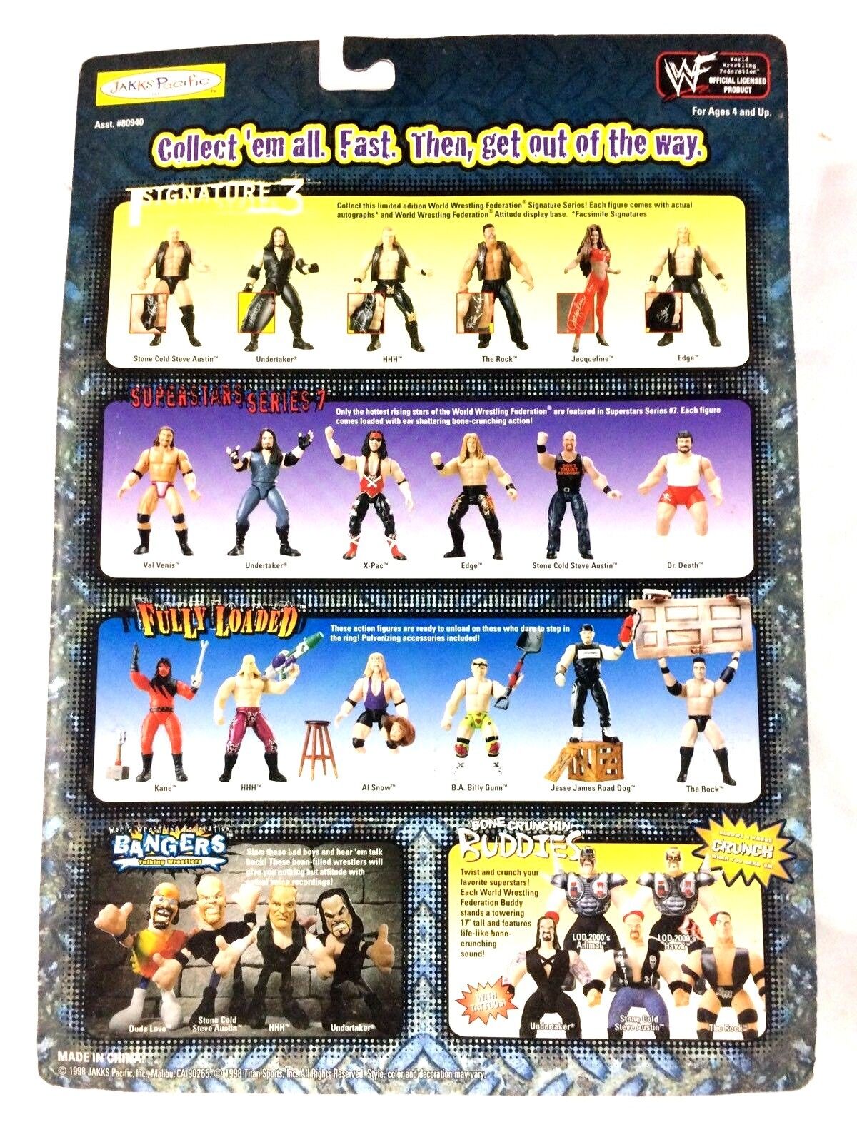1999 WWF Jakks Pacific Signature Series 3 Edge