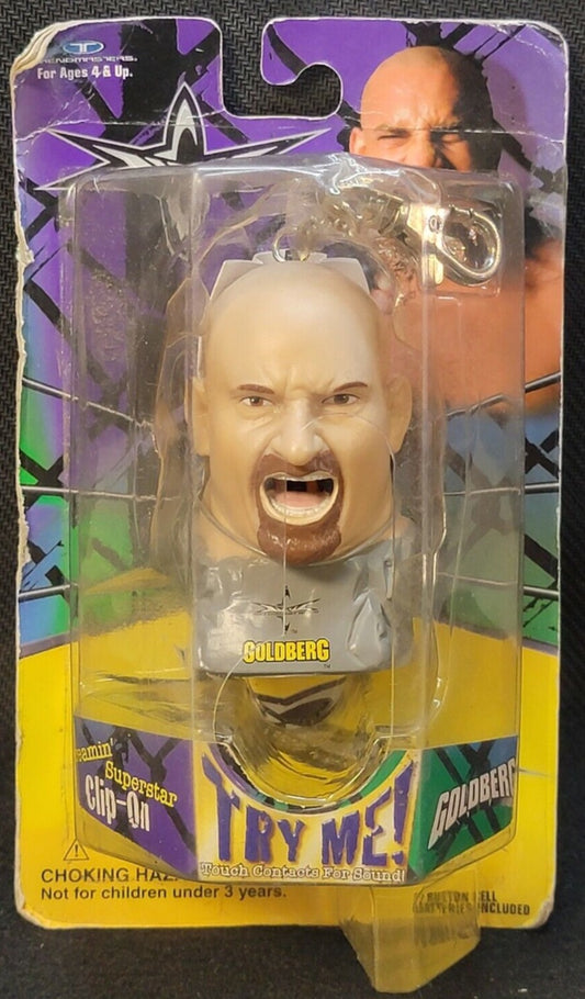 1999 WCW Trendmasters Screamin' Superstar Clip-Ons Goldberg