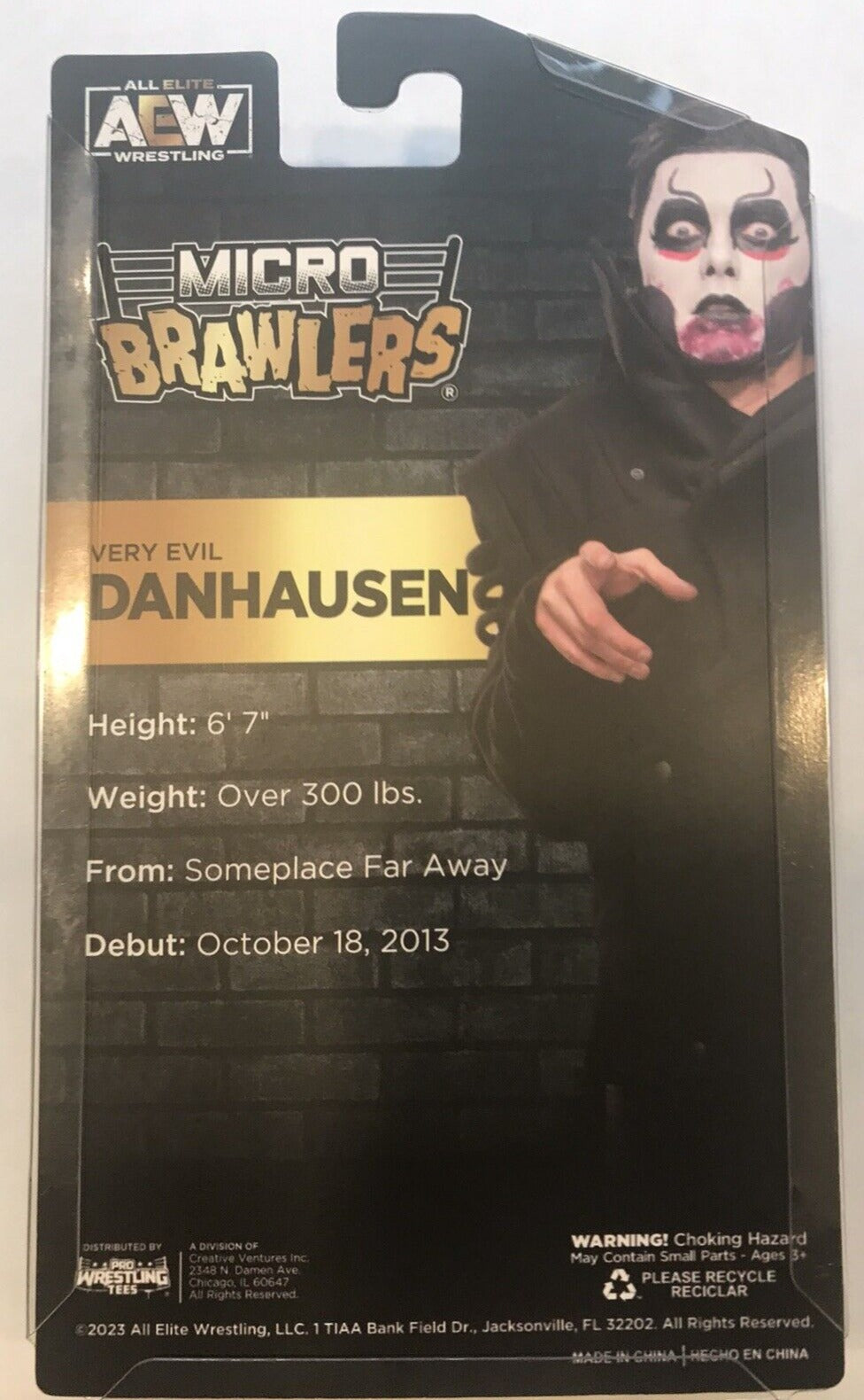 Very Evil Danhausen AEW Micro Brawler® - LIMITED STOCK AVAILABLE! (Ready to  Ship)