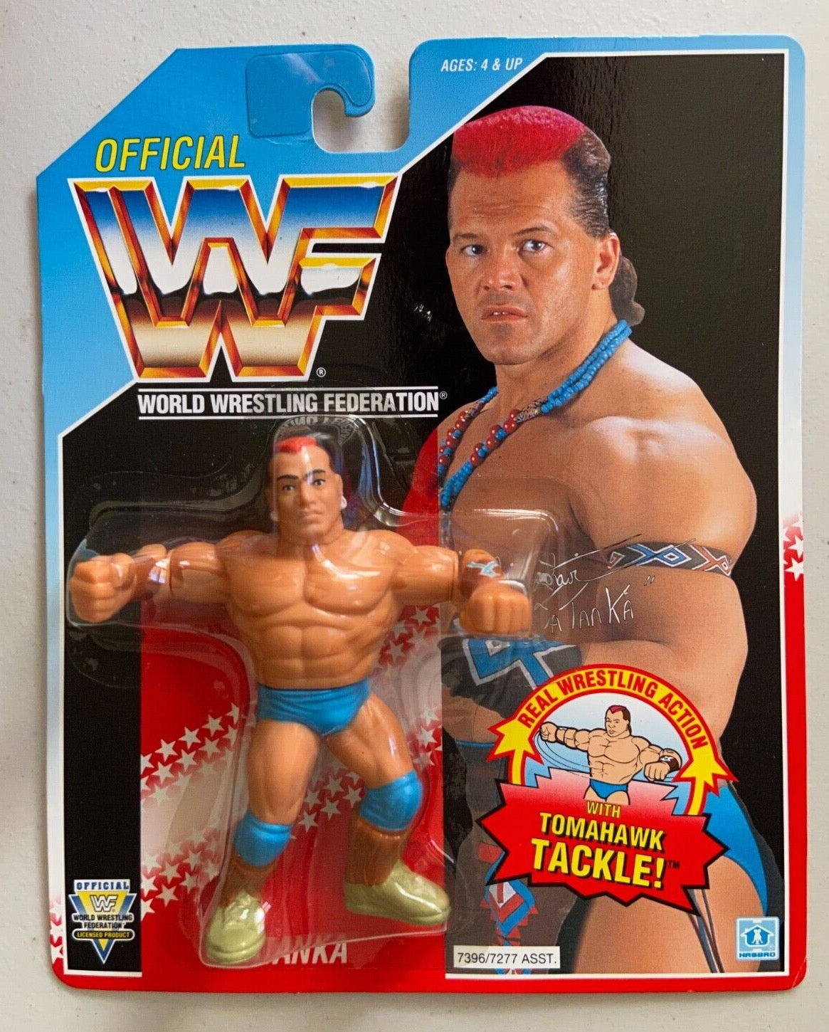 1993 WWF Hasbro Series 6 Tatanka with Tomahawk Tackle! – Wrestling ...