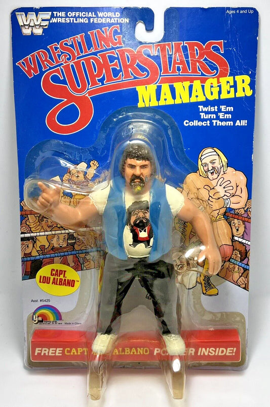 1986 WWF LJN Wrestling Superstars Series 3 Capt. Lou Albano [With Red Lapels]