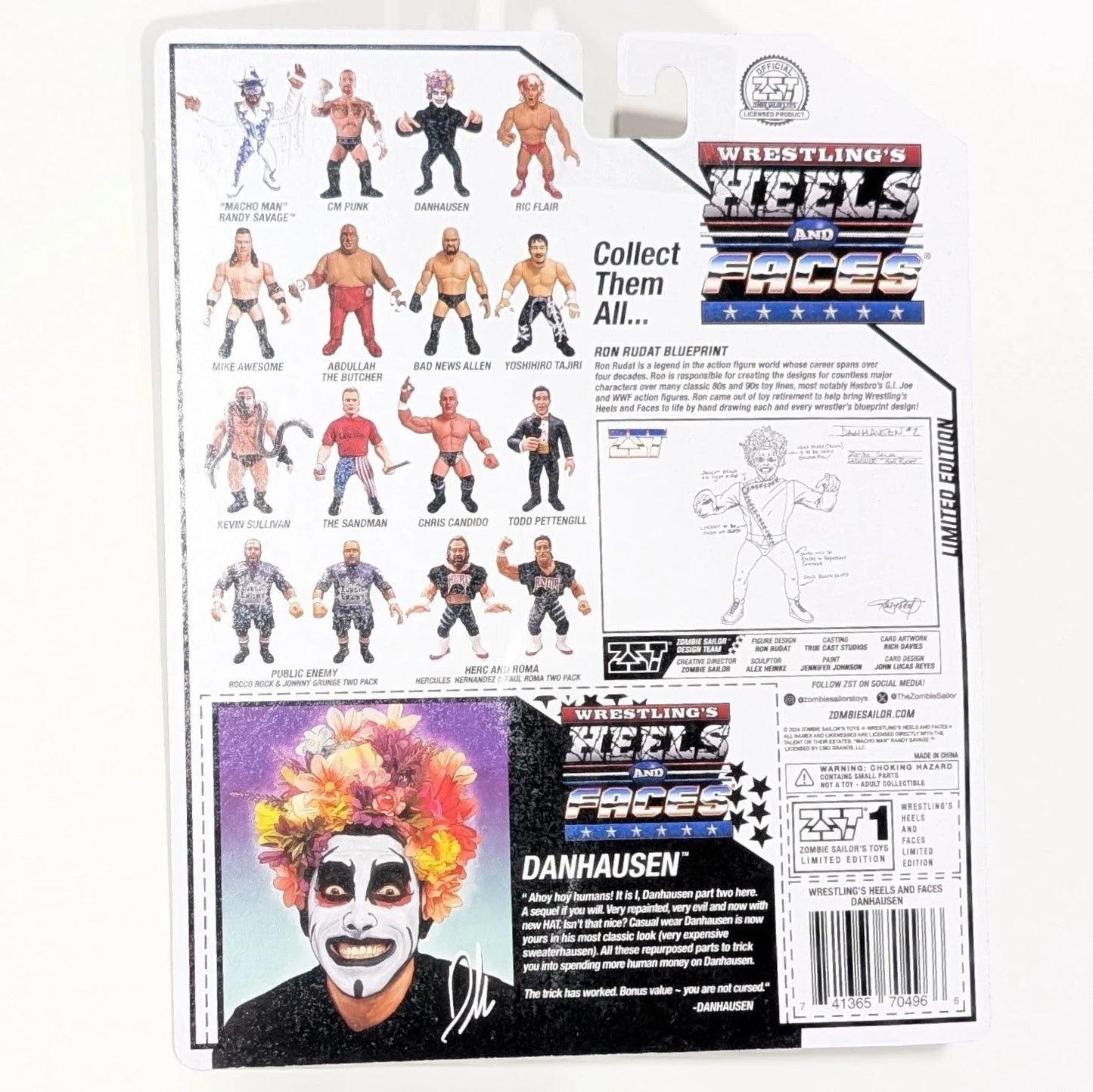 2025 Zombie Sailor's Toys Wrestling's Heels & Faces Danhausen [Sommarhausen]
