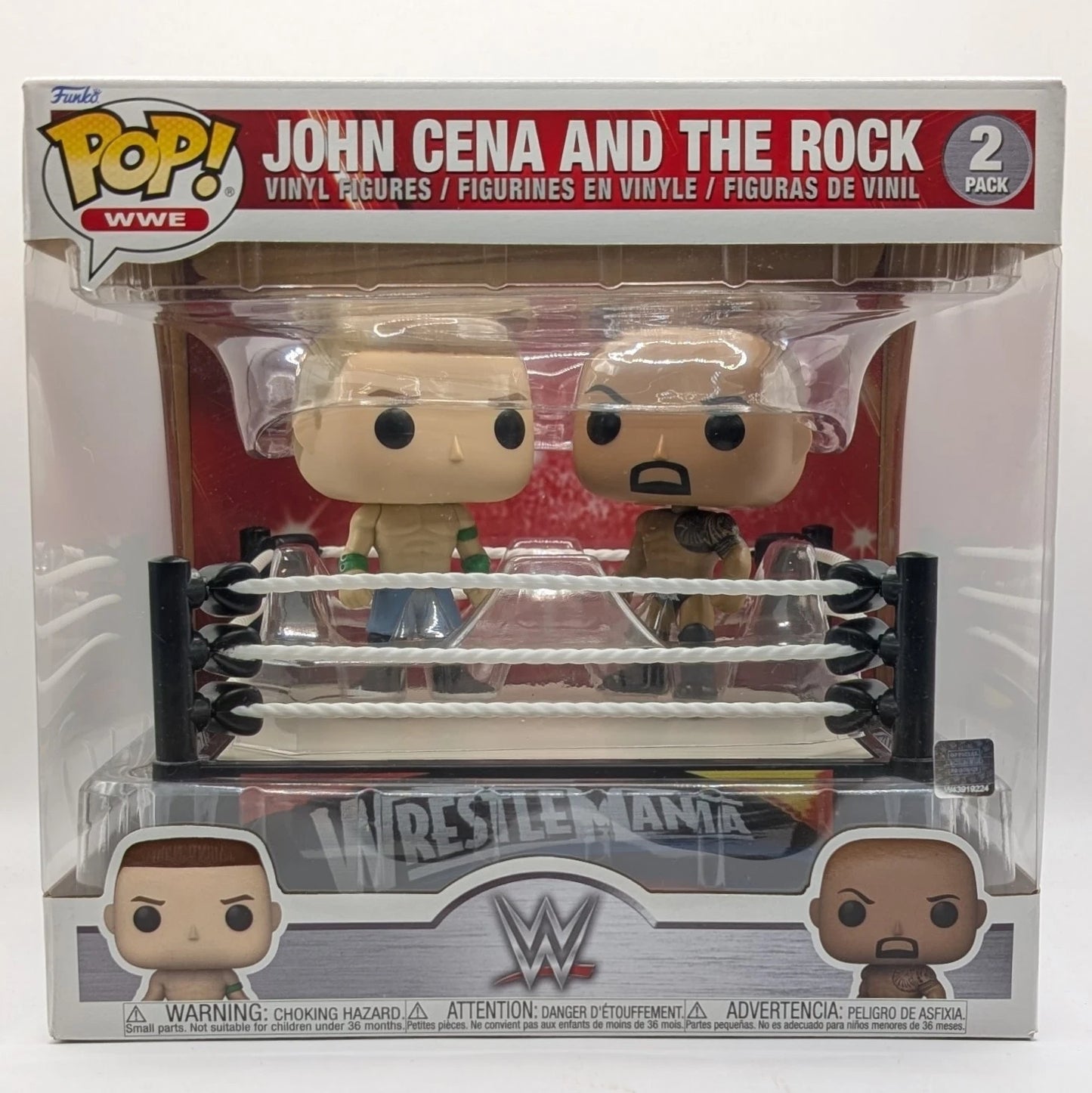 2022 WWE Funko POP! Vinyls 2-Pack: John Cena & The Rock