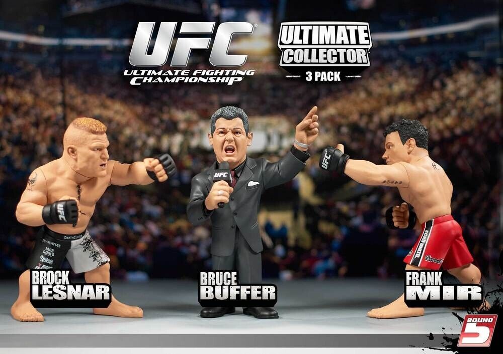 2010 Round 5 UFC Ultimate Collector 3-Pack: Brock Lesnar, Bruce Buffer & Frank Mir