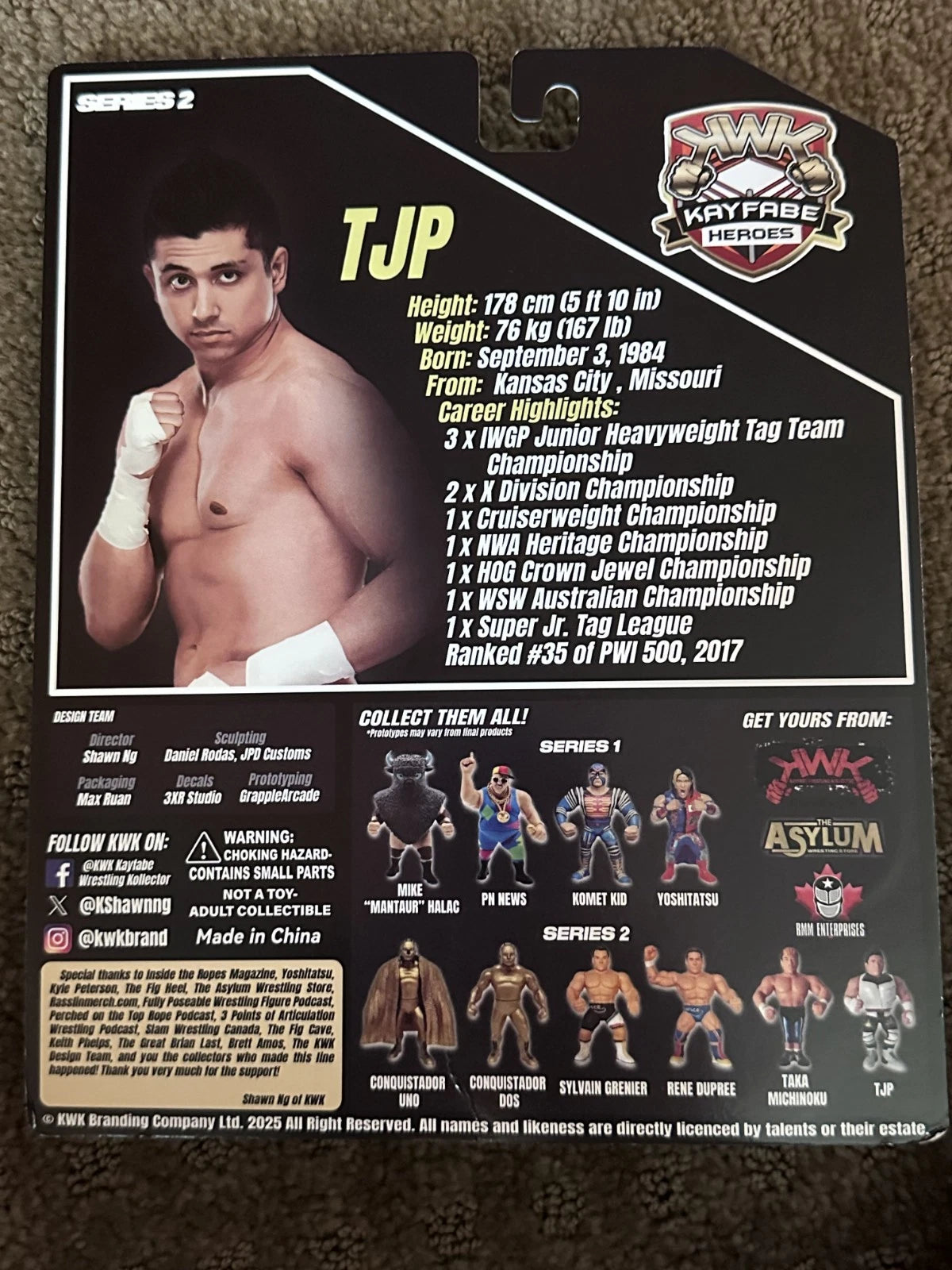2025 KWK Kayfabe Heroes Series 2 TJP [Exclusive]