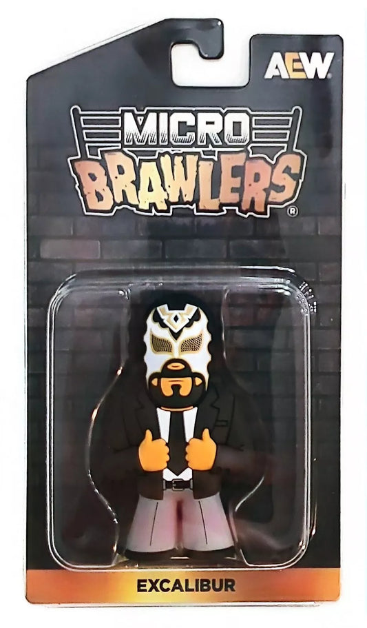 2024 AEW Pro Wrestling Tees Crate Exclusive Excalibur Micro Brawler