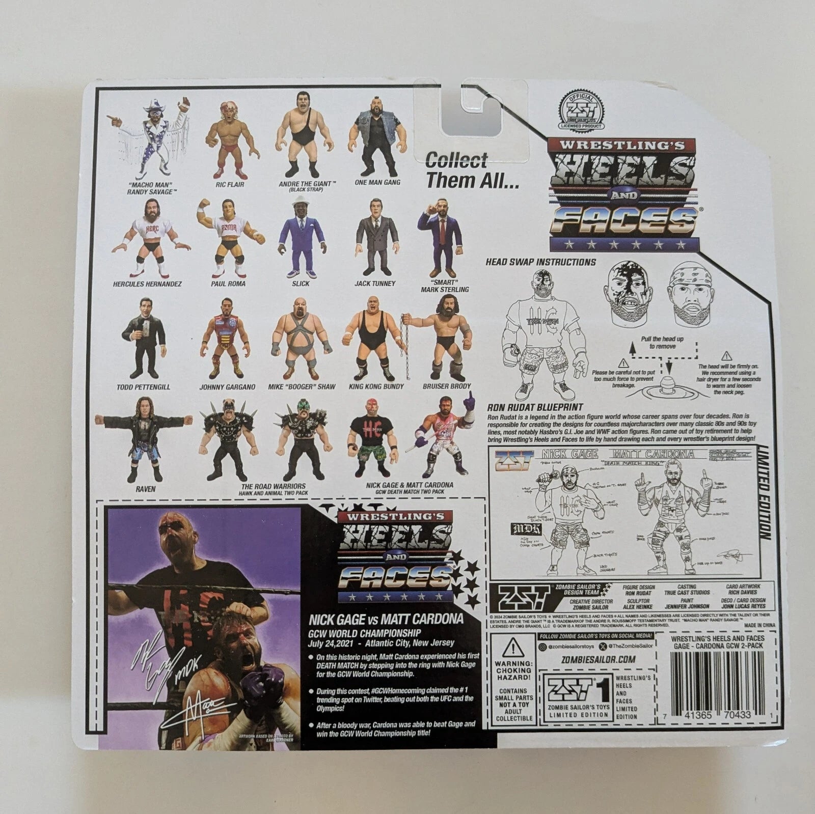 2024 GCW Zombie Sailor's Toys Wrestling's Heels & Faces Multipack