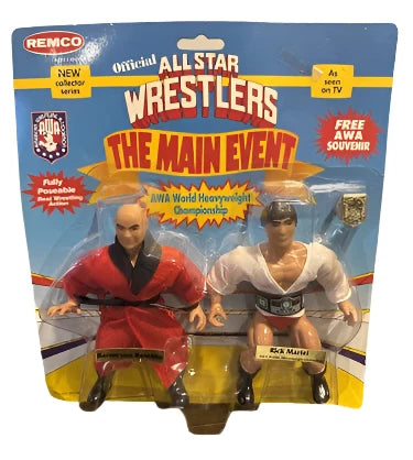 1985 AWA Remco All Star Wrestlers Series 1 Wave 2 Baron von Raschke vs. Rick Martel