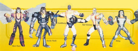 Unreleased WCW Toy Biz Cyborg Wrestlers Bret Hart