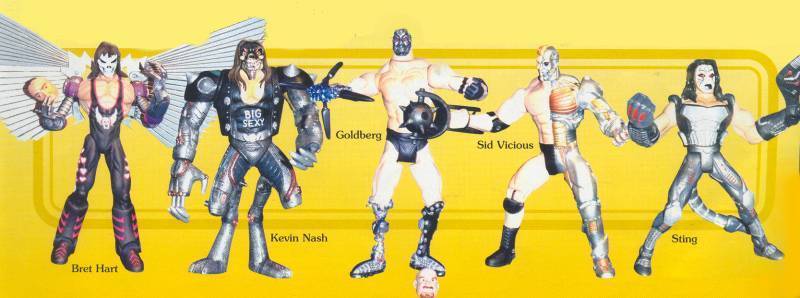 Unreleased WCW Toy Biz Cyborg Wrestlers Kevin Nash