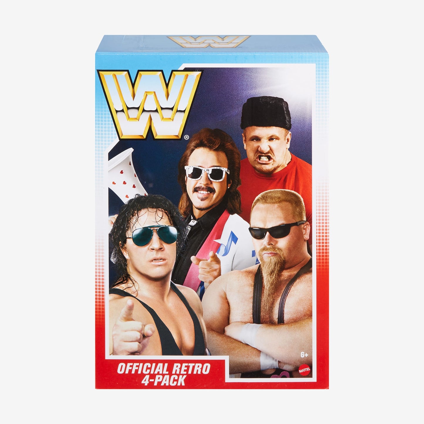 2022 WWE Mattel Creations Exclusive Retro Series 12 Official Retro 4-Pack