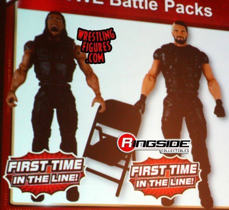2013 WWE Mattel Basic Battle Packs Series 24 Seth Rollins & Roman Reigns