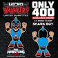 2023 Pro Wrestling Tees Limited Edition Micro Brawler Shark Boy