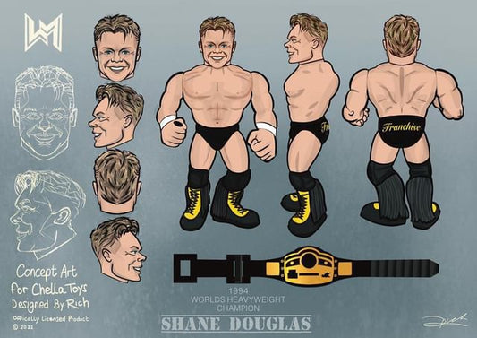 Unreleased Chella Toys Wrestling Megastars Shane Douglas
